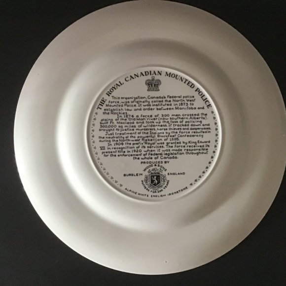 Wood & sons England Ironstone Plate 10” - Picture 4 of 6